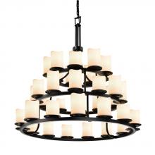  CNDL-8712-14-CREM-DBRZ - Dakota 36-Light 3-Tier Ring Chandelier