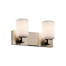  FAB-8922-10-WHTE-NCKL-LED2-1400 - Modular 2-Light LED Bath Bar