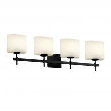  FSN-8414-30-OPAL-MBLK - Union 4-Light Bath Bar