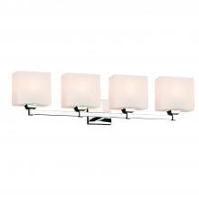 Justice Design Group FSN-8434-55-OPAL-CROM - Regency 4-Light Bath Bar