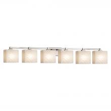  FSN-8436-55-WEVE-NCKL - Regency 6-Light Bath Bar