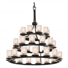  FSN-8712-10-SEED-MBLK-LED36-25200 - Dakota 36-Light 3-Tier Ring LED Chandelier