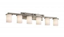  FSN-8786-10-OPAL-NCKL - Dakota 6-Light Bath Bar