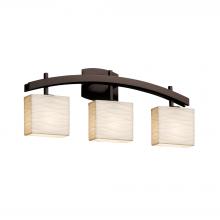 Justice Design Group PNA-8593-55-WAVE-DBRZ-LED3-2100 - Archway 3-Light LED Bath Bar