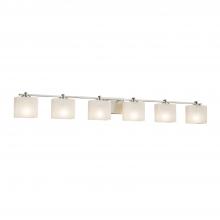 Justice Design Group FSN-8446-55-WEVE-NCKL-LED6-4200 - Era 6-Light LED Bath Bar
