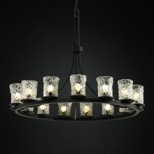  GLA-8715-16-WHTW-MBLK - Dakota 15-Light 1-Tier Ring Chandelier