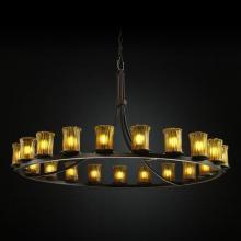  GLA-8716-16-WHTW-DBRZ - Dakota 21-Light 1-Tier Ring Chandelier