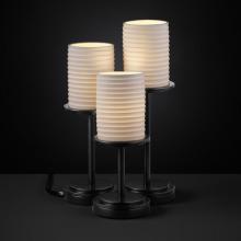  POR-8797-10-SAWT-MBLK - Dakota 3-Light Table Lamp