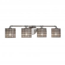  WGL-8464-30-GRCB-NCKL-LED4-2800 - Bronx 4-Light LED Bath Bar