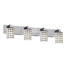  WGL-8924-30-GRCB-NCKL - Modular 4-Light Bath Bar