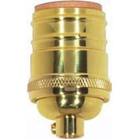 Short Keyless Socket; 1/8 IPS; 4 Piece Stamped Solid Brass; Polished Nickel Finish; 660W; 250V; Uno