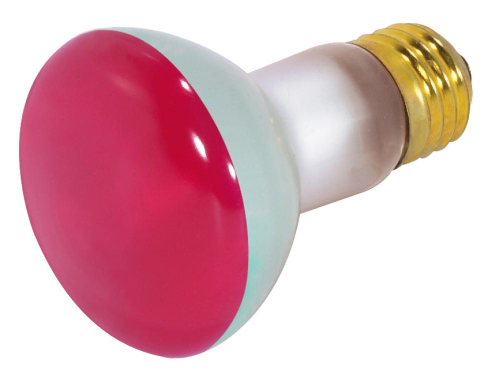 50 Watt R20 Incandescent; Red; 2000 Average rated hours; Medium base; 130 Volt