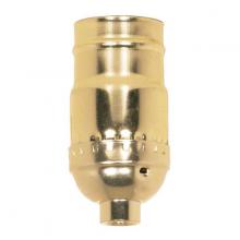  80/1218 - Standard Keyless Socket; 1/8 IPS; Aluminum; Brite Gilt Finish; 660W; 250V; Push-In Terminal