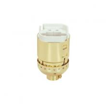  80/1228 - Lampholder Fluorescent 4-Pin Lampholder; 13W Brite Gilt Socket With Fluorescent GX24q And GX24q-1;