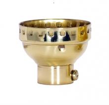  80/1289 - 3 Piece Solid Brass Cap With Paper Liner; Polished Brass Finish; 1/4 IP; With Set Screw