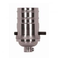  80/1433 - On-Off Push Thru Socket; 1/8 IPS; 4 Piece Stamped Solid Brass; Polished Nickel Finish; 660W; 250V