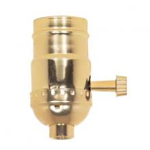  80/1542 - 3-Way Turn Knob Socket With Removable Knob; 1/8 IPS; Aluminum; Nickel Finish; 250W; 250V