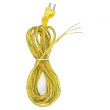  90/2313 - 10 Foot 18/3 SVT 105C Heavy Duty Cord Set; Clear Gold Finish; 100 Carton; 3 Prong Molded Plug;