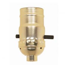  90/410 - On-Off Push Thru Socket; 1/8 IPS; Aluminum; Brite Gilt Finish; 660W; 250V; 250 Master