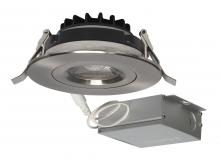  S11620 - 12 watt LED Direct Wire Downlight; Gimbaled; 4 inch; 3000K; 120 volt; Dimmable; Round; Remote