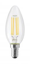  S12115 - 4.5 Watt; B11 LED; Clear; 350 Lumens; 3000K; European base; 120 Volt