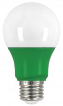  S9643 - 2 Watt; A19 LED; Green when lit; Medium base; 120 Volt