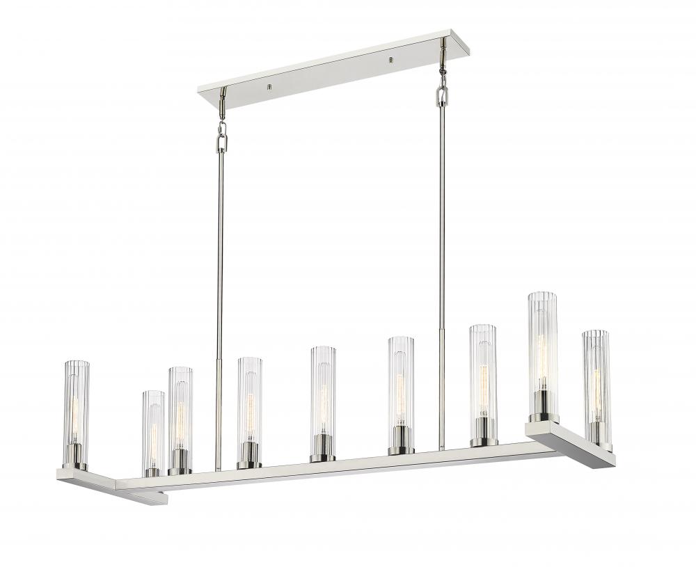 9 Light Linear Chandelier