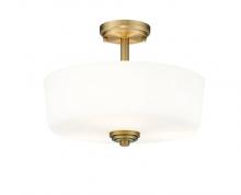  220SF3-HBR - 3 Light Semi Flush Mount