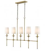  3033-5L-RB - 5 Light Linear Chandelier