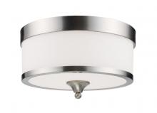  308F-BN - 3 Light Flush Mount