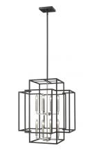  454-28BK-BN - 8 Light Chandelier