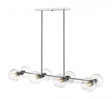  455-8L-CH - 8 Light Linear Chandelier