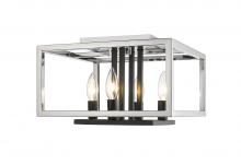  456F-CH-BK - 4 Light Flush Mount