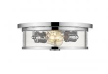 Z-Lite 462F14-CH - 2 Light Flush Mount