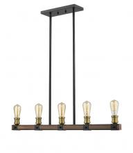  472-5L-RM - 5 Light Linear Chandelier