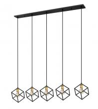  478-5L-BRZ-OBR - 5 Light Linear Chandelier