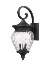  5016B-BK - 4 Light Outdoor Wall Light