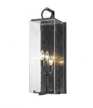  592B-BK - 3 Light Outdoor Wall Light