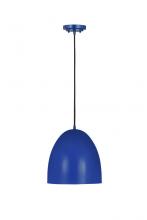  6012P9-BLU - 1 Light Pendant