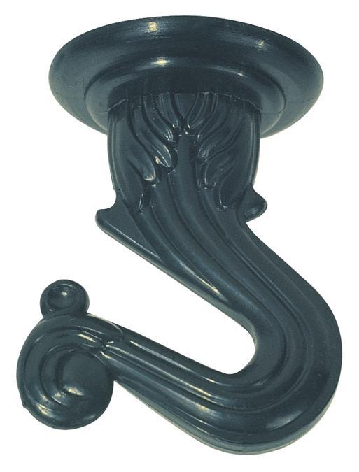 1 1/2" Swag Hook Kit Black Finish