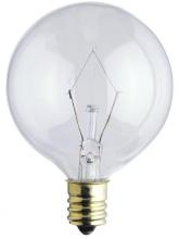  0382200 - 25W G16 1/2 Incandescent Clear E12 (Candelabra) Base, 120 Volt, Box