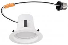  3104300 - 8W 4" Recessed Downlight LED Dimmable Warm White (2700K) E26 (Medium) Base Socket Adapter,