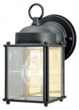  6697200 - Wall Fixture Textured Black Finish Clear Glass Panels