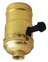  7041700 - 3-Way Turn-Knob Quick-Snap Socket Brass Finish