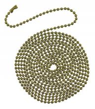  7710900 - 12 Ft. Beaded Chain with Connector Antique Brass Finish