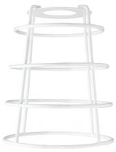  8503900 - White Finish Cage Shade with Open Bottom