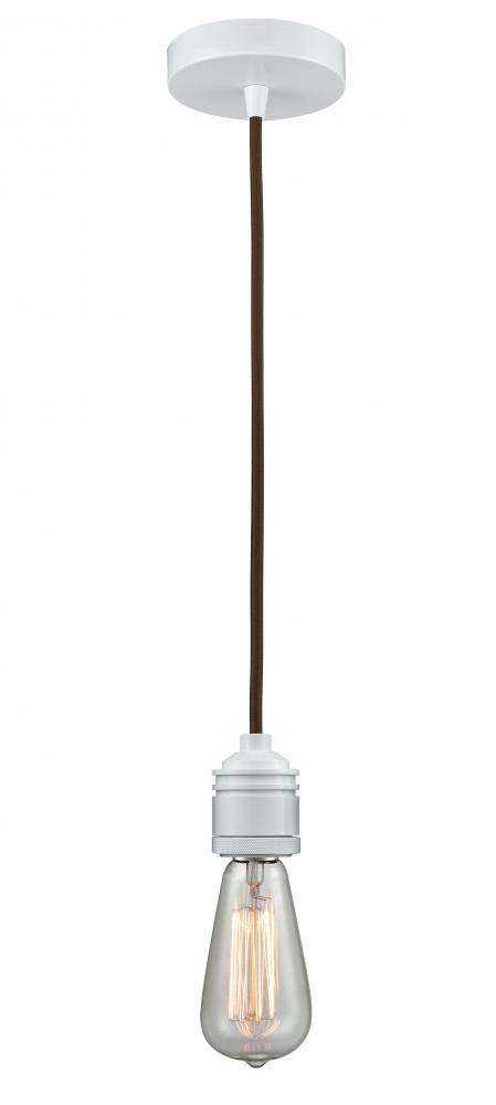 Winchester - 1 Light - 2 inch - White - Cord hung - Mini Pendant