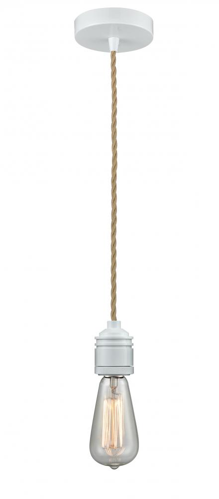 Winchester - 1 Light - 2 inch - White - Cord hung - Mini Pendant