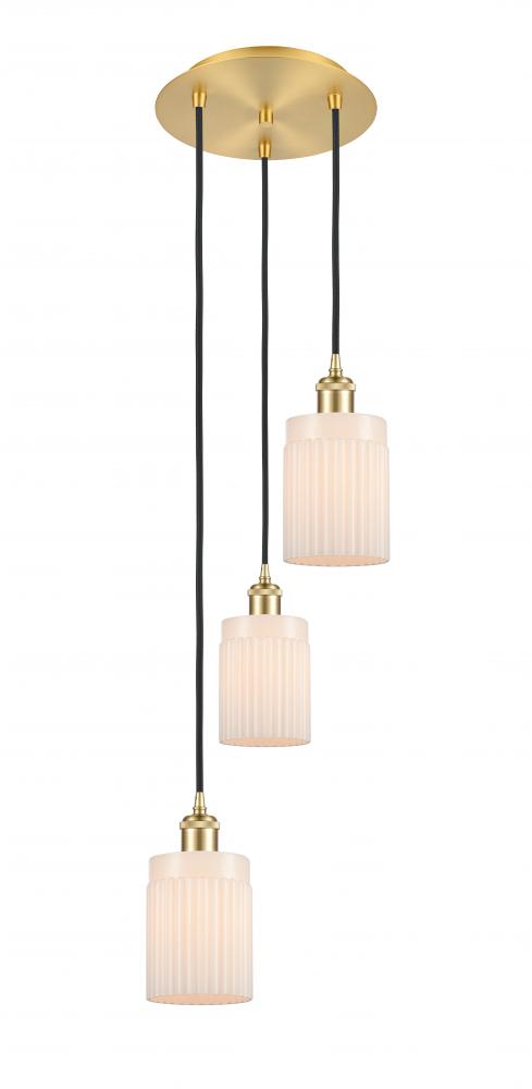 Hadley - 3 Light - 11 inch - Satin Gold - Cord Hung - Multi Pendant