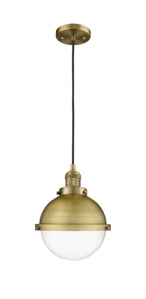 Hampden - 1 Light - 9 inch - Brushed Brass - Cord hung - Mini Pendant